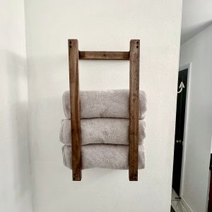 Floating Towel Rack | Bathroom Decor | Wall Shelf